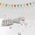 Grey Candy Stripe Paper Bags
