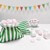 Green Candy Stripe Paper Bags