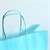 Light Blue Premium Italian  Paper Carrier Bags with Twisted Handles