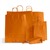 Orange Premium Italian Paper Carrier Bags with Twisted Handles