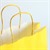 Yellow Premium Italian Paper Carrier Bags with Twisted Handles