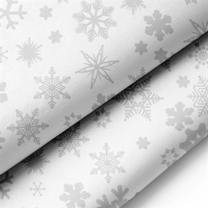 Silver Snowflake Acid Free Premium Christmas Tissue Paper [MF]