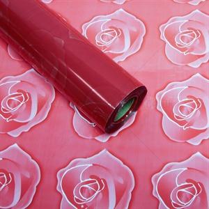Patterned Florist Film Wrap Red Rose