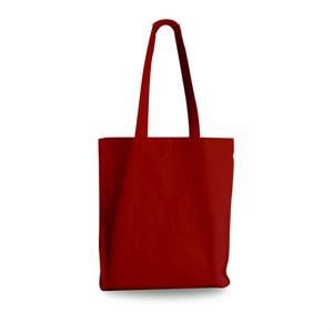 Red Cotton Shopping Carrier Bags with Long Handles