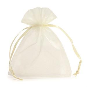 Ivory Organza Bags with Drawstring