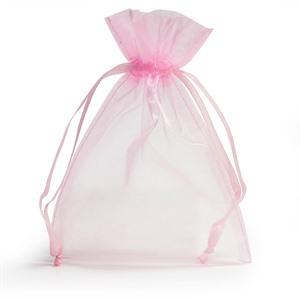 Light Pink Organza Bags with Drawstring