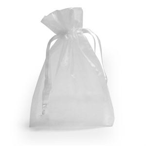 White Organza Bags with Drawstring
