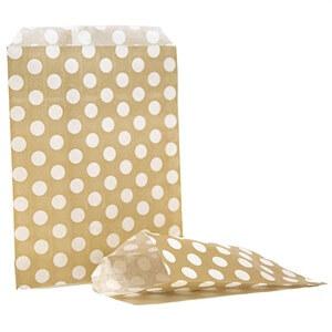 Gold Polka Dot Paper Bags