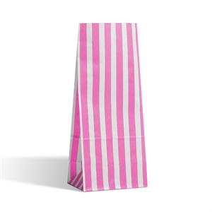 Pink Stripe Pick n Mix Paper Bags