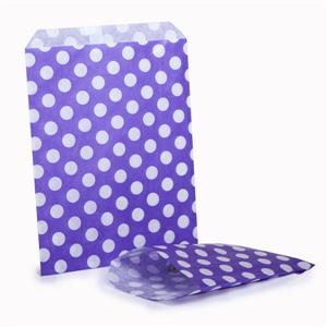 Purple Polka Dot Paper Bags