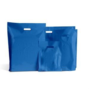 Royal Blue Classic Plastic Carrier Bags