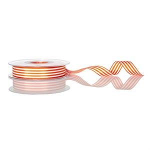 Orange Candy Stripe Ribbon [1407]