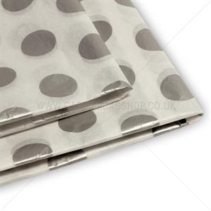 Silver Dots Design Premium Tissue Paper