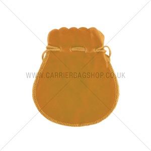Amber Velvet Jewellery Pouches with Drawstring