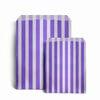 Purple Candy Stripe Paper Bags