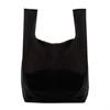 Recycled Black Vest Style Plastic Carrier Bags