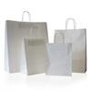 Value White (Unribbed) Paper Carrier Bags with Twisted Handles