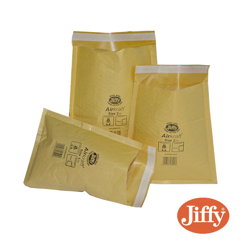Gold Jiffy® Airkraft Postal Bags 20.5cm x 24.5cm [Size 2]