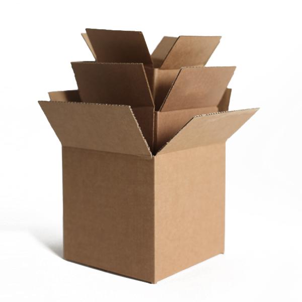 Single Wall Cardboard Boxes - 6" x 6" x 6"