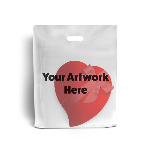 Clear Branded Plastic Carrier Bags