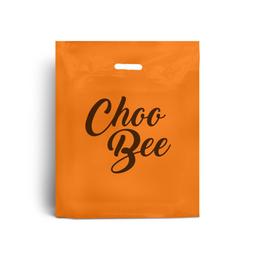 Orange Branded Plastic Carrier Bags
