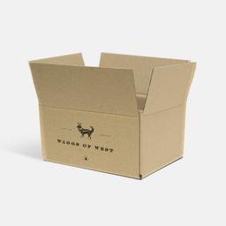 Printed 0201 Style Single Wall Cardboard Boxes - 9" x 6" x 6"
