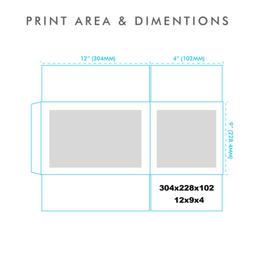 Printed 0201 Style Single Wall Cardboard Boxes - 12" x 9" x 4"
