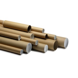 A4 Postal Tubes with End Caps - 240mm x 50mm